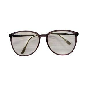 Safilo Oversized Round Eyeglass Frames Purple‎ Translucent 145mm Italy Vintage